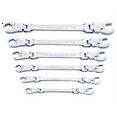 thumbnail image 1 of 6 Piece Ratcheting Flex Flare Nut Wrench Set- Metric, 1 of 3