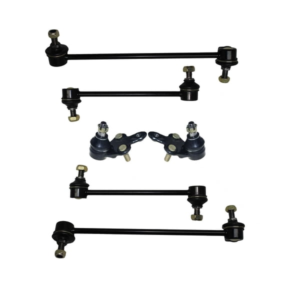 6 Piece Rear & Front Sway Bar Links + Ball Joints Suspension Kit Fits Passenger Driver Side Fits select: 1997-2001 TOYOTA CAMRY, 1997-2004 TOYOTA AVALON