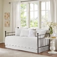thumbnail image 1 of 6 Piece Reversible Scalloped Edge Daybed Cover Set White Daybed, 1 of 6