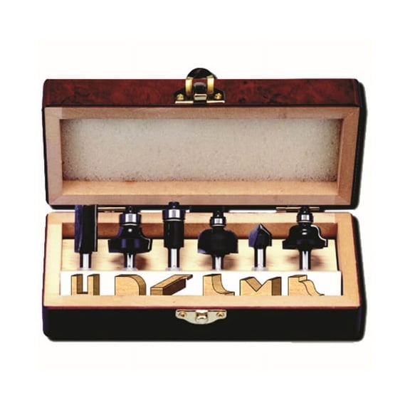 6 Piece Router Bit Set