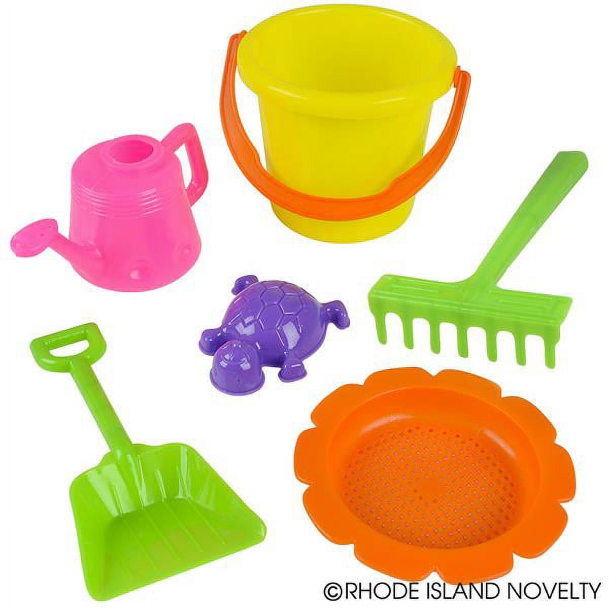 6 Piece Sandbox Beach Set Bucket, Shovel & more... Sandbox Beach set