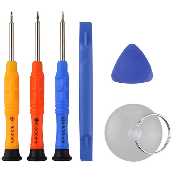 6-Piece Screwdriver Kit Compatible w/S20 Plus,Mobile Repair Set for Screen Replacement,Includes Suction Cup,Pry Tool,Precision Screws,Compatible with Galaxy S20 Plus/S20+ 5G Battery and Display Fix