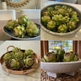 thumbnail image 1 of 6 Piece Set Of Artificial Artichoke Vegetables Ideal For Home Wedding Table Decoration Realistic Non Fading Bowl Filler For Attractive Centerpieces, 1 of 6