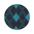 6-Piece Set Of Round Coasters Water-Resistant Leather Double-Sided Non ...