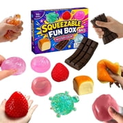 6-Piece Set Squishies Mystery Box,Soft Bubber Slow Rising Squeeze Ball Squishies Box, Squishies Fun Box