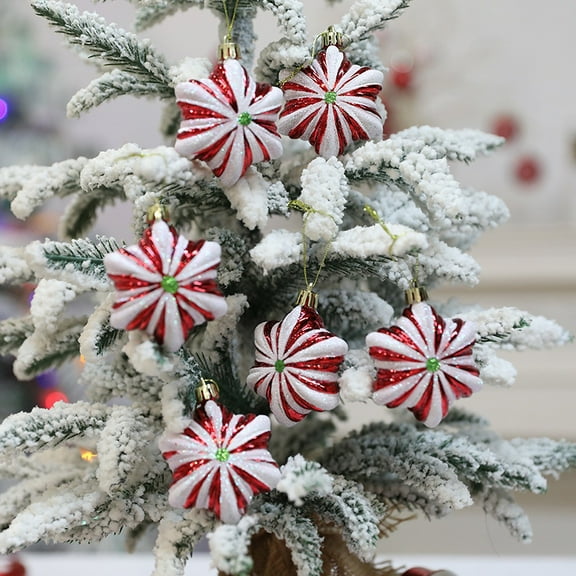 6-Piece Shatterproof Christmas Balls, 3-Inch Red Plastic Ornaments for Tree & Wreath, Safe Decor for Kids and Pets Red
