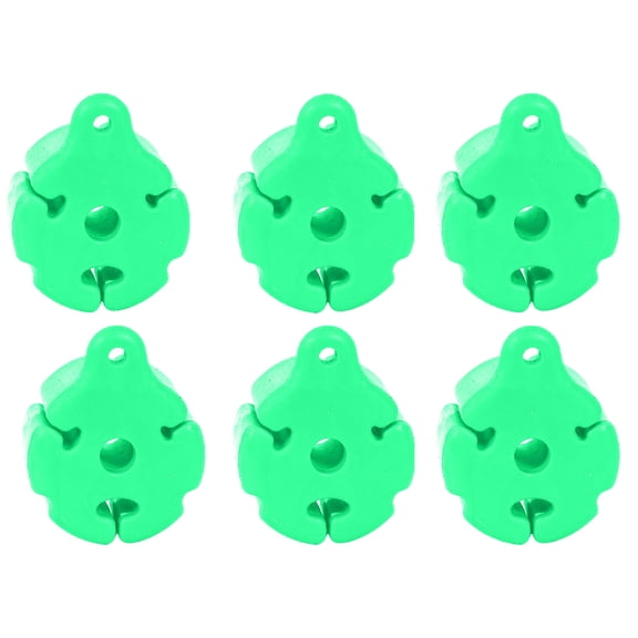 6-Piece Silicone Fishing Rod Holder Straps Set Portable Pole Clip Fixing Tool with Multifunctional Puller Design for Secure Fly Fishing Accessories 6PCS