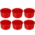 thumbnail image 1 of 6-Piece Silicone Round Cake Molds | 4" Non-Stick Baking Pans for Cakes, Cupcakes & Desserts | Dishwasher Safe & Easy Clean | BPA-Free, 1 of 1