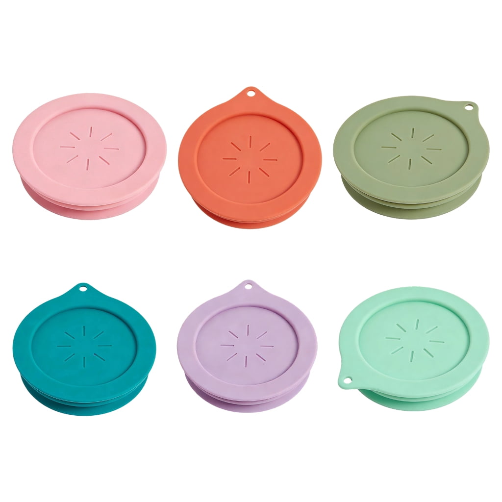 6 Piece Silicone Waterless Fermenting Lid For Wide Mouth Canning Jar ...