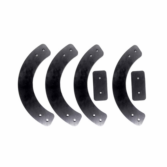 6 Piece Snowblower Paddle Kit Rubber Replacement Attachment Hassle Free Installation for Garden Winter Equipment