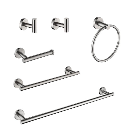 Bathroom Wall Storage 6 Piece Stainless Steel Bathroom Towel Rack Set Wall Mount,Bathroom Storage Rack