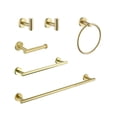 thumbnail image 1 of 6 Piece Stainless Steel Bathroom Towel Rack Set Wall Mount, 1 of 9