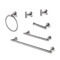 thumbnail image 1 of 6 - Piece Stainless Steel Bathroom Towel Rack Set Wall Mount, 1 of 9