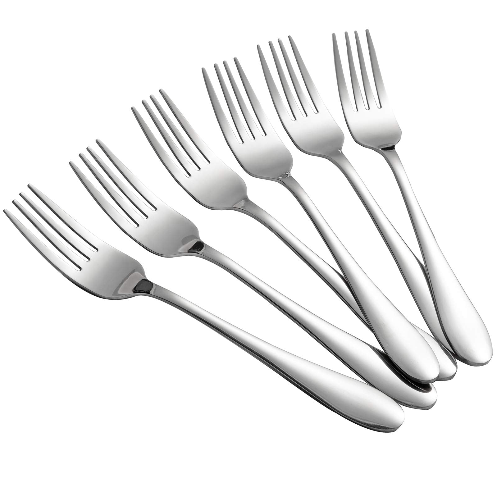 Pearl Metal Abelia Dessert Forks - Set Of 4, Stainless Steel, Made In Japan, Dishwasher Safe (6.9 Inches)