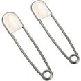 6 Piece Stainless Steel Heavy Duty Safety Pins, Bulk Extra Large Heavy