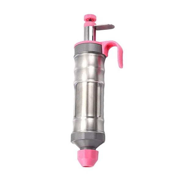 6 Piece Stainless Steel Icing Piping Set for Cake Decorating, Designed for Baking Enthusiasts to Create Custom Dessert Designs (pink)