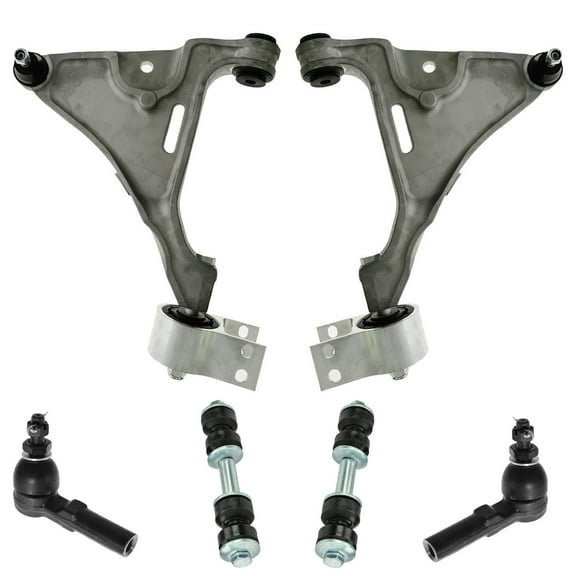 6 Piece Steering Suspension Kit Control Arms w/ Ball Joints Outer Tie Rods Links PSA52473 Fits select: 2006-2011 BUICK LUCERNE, 2006 CADILLAC COMMERCIAL CHASSIS