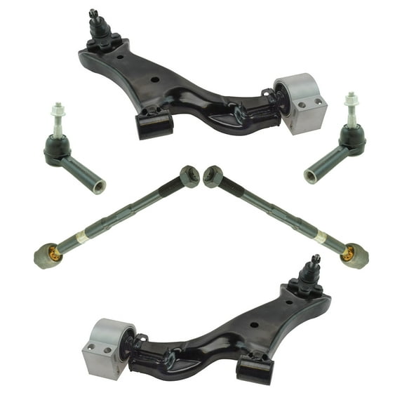 6 Piece Steering & Suspension Kit Inner Outer Tie Rods w/ Lower Control Arms New PSA70044 Fits select: 2010-2017 CHEVROLET EQUINOX, 2010-2017 GMC TERRAIN