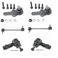 thumbnail image 1 of 6 Piece Steering & Suspension Kit Lower Ball Joints Sway Bar End Links Tie Rods PSA52398 Fits select: 2008-2010 FORD FOCUS, 1 of 9