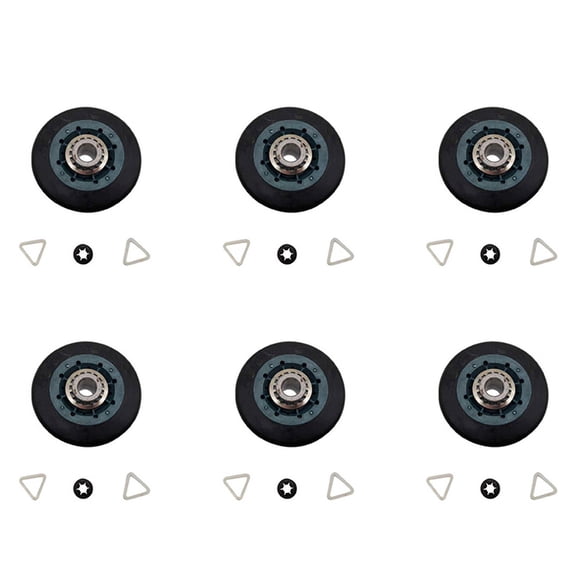 6 Piece Suitable for W10314173 Dryer Drum Wheel Suitable for W10314173 8536973 8536974 AP6019303 PS11752609