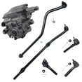 thumbnail image 1 of 6-Piece Suspension/Gearbox Kit - 1 Power Steering Gearbox (reman), 1 Track Bar (new), 1 Outer Tie Rod Drag Link (new), 1 Outer Tie Rod Ends (new), 2 Inner Tie Rod Ends - Fits 4WD/4x4 ONLY, 1 of 7
