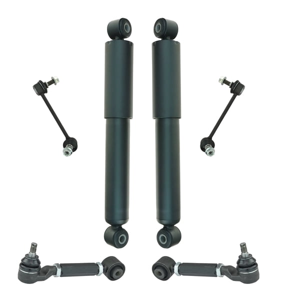 6 Piece Suspension Kit Adjustable Control Arms Sway Bar Links Shock Absorbers PSA52696 Fits select: 2003-2008 HONDA PILOT, 2001-2002 ACURA MDX