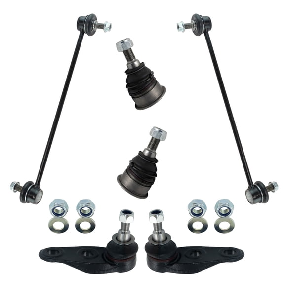 6 Piece Suspension Kit Lower Outer & Inner Ball Joints Sway Bar Links for Mini PSA71424 Fits select: 2013 MINI COOPER ROADSTER, 2007-2012 MINI COOPER