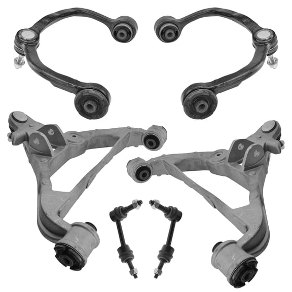6 Piece Suspension Kit Upper Lower Control Arms w/ Ball Joints Sway Bar Links PSA71423 Fits select: 2003-2004 FORD EXPEDITION