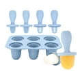 thumbnail image 1 of 6 Piece Teething Ice Popsicles Molds For Infants Silicone Ice Cubes Tray With Chewable Edges Safe For Babies Teeth And Dishwasher Friendly, 1 of 8