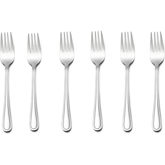 6-Piece Toddler Utensils Forks, Kids Silverware Forks for 2-10 Year Old, Children Cutlery Flatware Set, Child Home Preschools, Dishwasher Safe