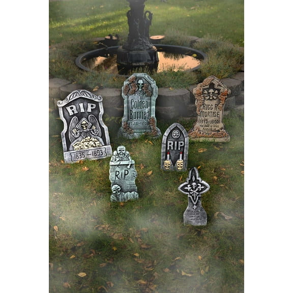 6 Piece Tombstone Decoration Set