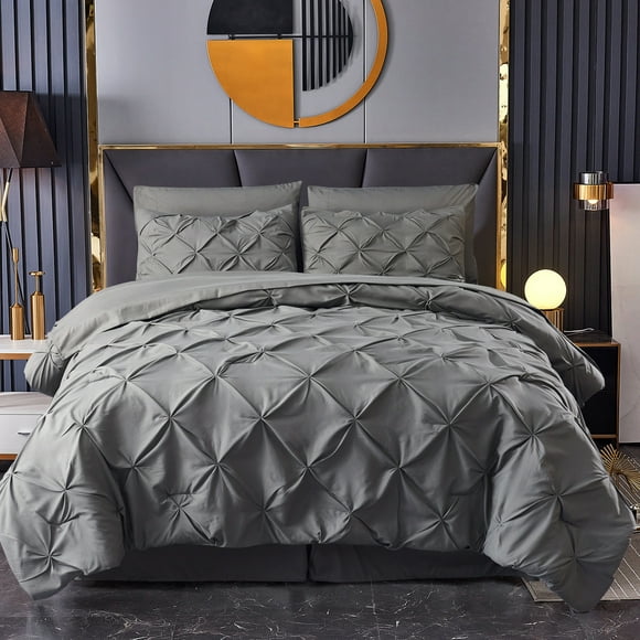 6 Piece Twin Comforter Set Bed in A Bag - with Comforters, Sheets, Pillowcase & Sham