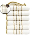 thumbnail image 1 of 6-Piece Velvet Spa Towel Set – Soft, Highly Absorbent Bath Towels for Bathroom, Gym & Home – 27"x13" Face & Body Towels, 1 of 4