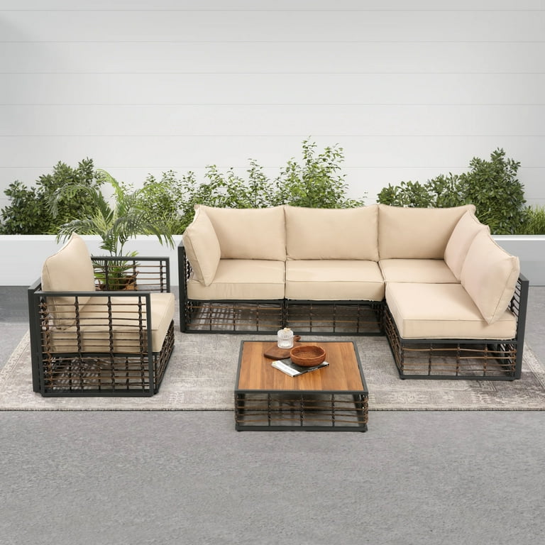 Patio furniture with thick cushions hotsell