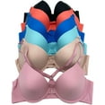 thumbnail image 1 of 6 Piecec Full Cup Pushup Underwired Push Up Bra B and C Cup (34C), 1 of 4