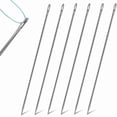 thumbnail image 1 of 6 Pieces 12 Inch Upholstery Needle Long Straight Hand Needle Stainless Steel Hand Sewing Needle Sewing Upholstery Needle for Webbing, Sewing Edges and Stitching Through Padding, Crafts Projects, 1 of 5