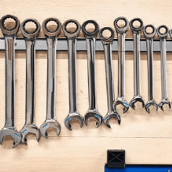 6 Pieces 24" Magnetic Tool Holder Strip, Stainless Steel Surface Tool Magnet Bar, Metal Tool Organizer Rack for Garage Organization, Easy To Install in Workshop, Mounting Screws Included