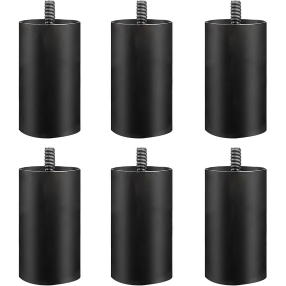 6 Pieces 3.4" Adjustable Bed Legs with Non-Slip Base - Extra Height Replacement for Adjustable Bed Base Frame, Metal (M10 Size), not fits Adjustable Bed