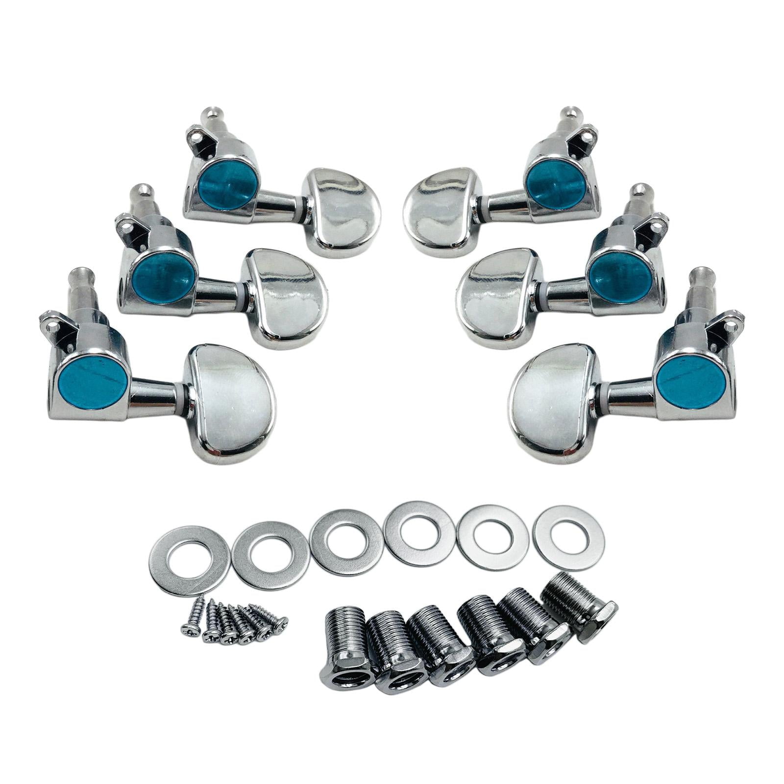 6 Pieces 3L 3R Guitar String Tuning Pegs Enclosed Locking Tuner