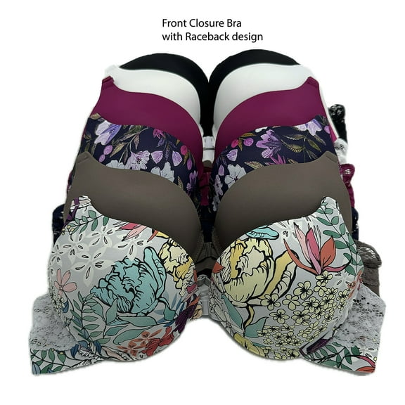 6 Pieces ADD 1 Cup Push Up Boost Cup Lace Full Cup Wired Double Pushup Bra A/B/C