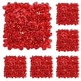 thumbnail image 1 of 6 Pieces Artificial Flowers Wall Background 3D Flower Wall Panels Wedding Decor, 1 of 8