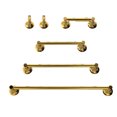 thumbnail image 1 of 6 Pieces Bathroom Hardware Set Brass Wall Mount Bathroom Accessory Towel Bar Set, 1 of 9
