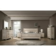 thumbnail image 1 of 6-Pieces Bedroom Furniture Sets, White Wash Finish Bedroom Sets Storage King Size Platform Bed, Dresser, Chest , Mirror, 2 Nightstand(Walnut Brown), 1 of 9