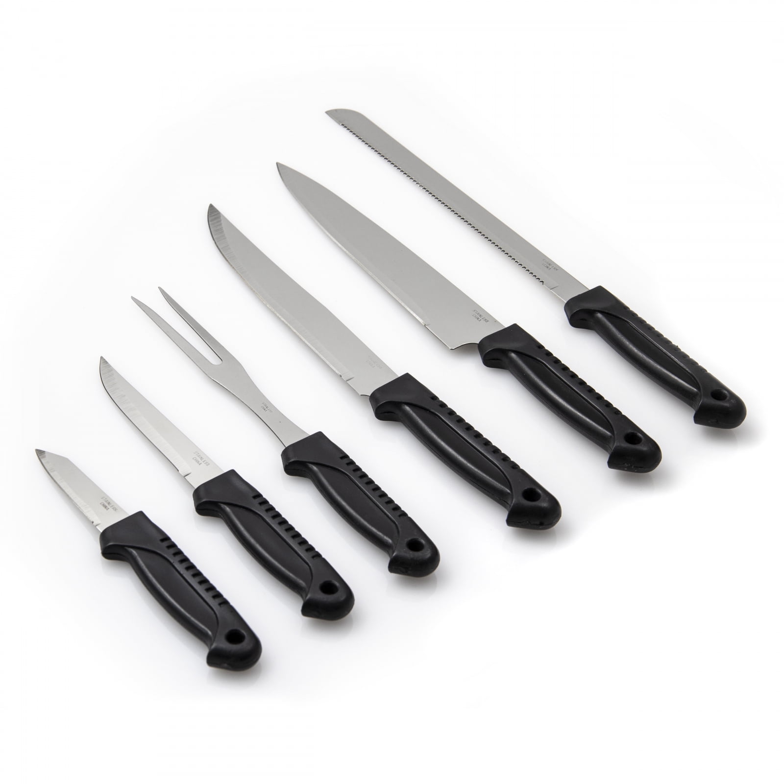 6 Pieces Beille Stainless Steel Kitchen Cutlery Knife Set Carving