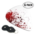 thumbnail image 1 of 6 Pieces Blood Splatter Guitar Picks for Guitar Bass Music Instruments with 1 Pick Leather Pick Holder, 1 of 7