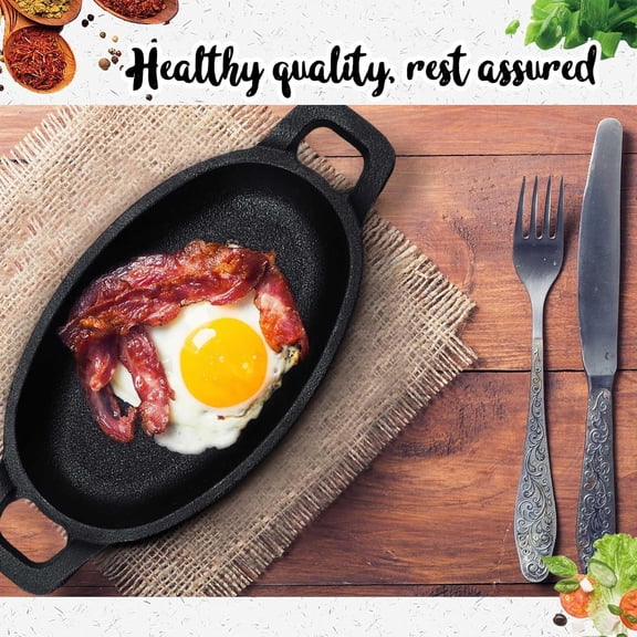 6 Pieces  Cast Iron Skillet Set for Baking Roasting Grilling Appetizers