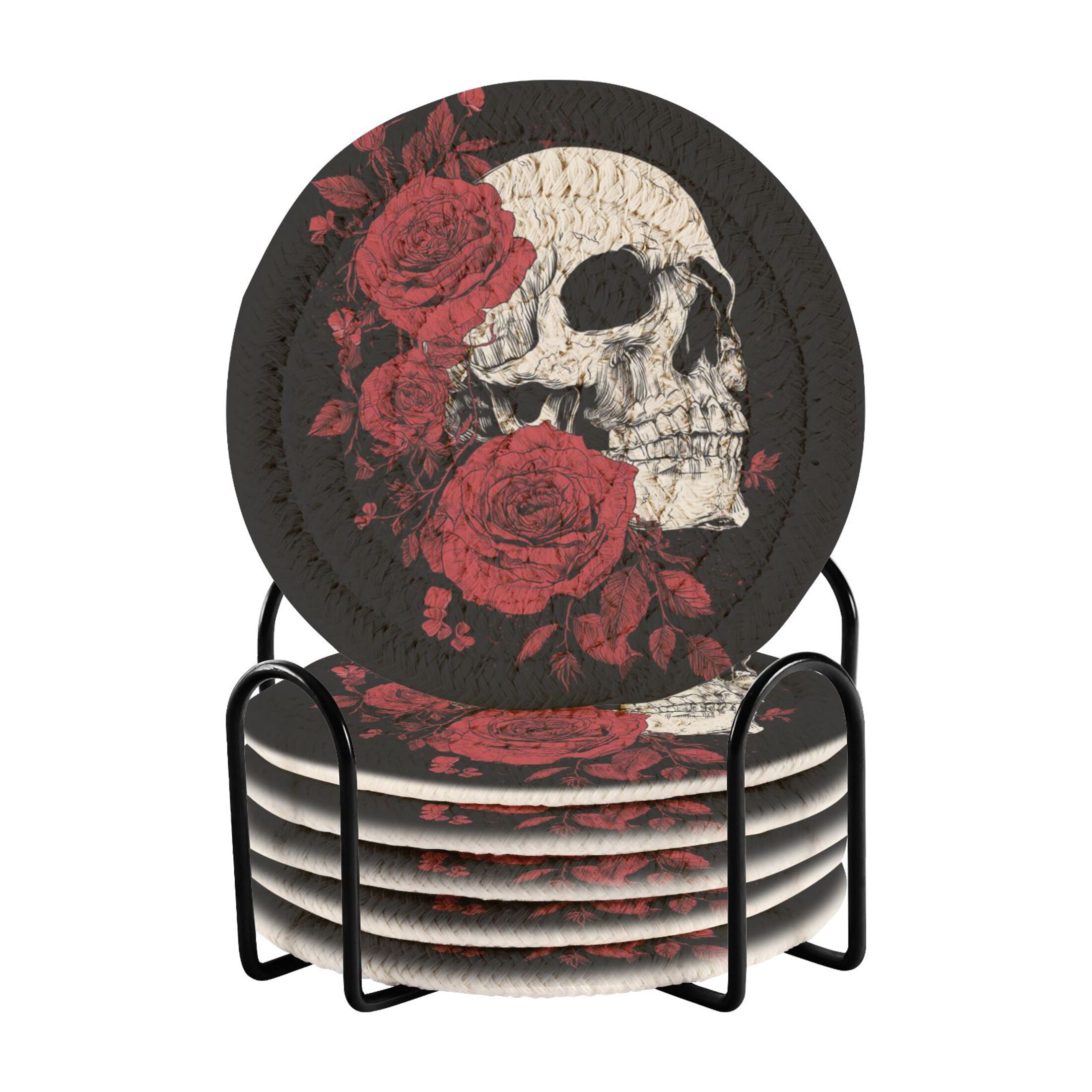 6 Pieces Coil Coasters Bar Coasters Anti-slip Coasters Heat-resistant ...