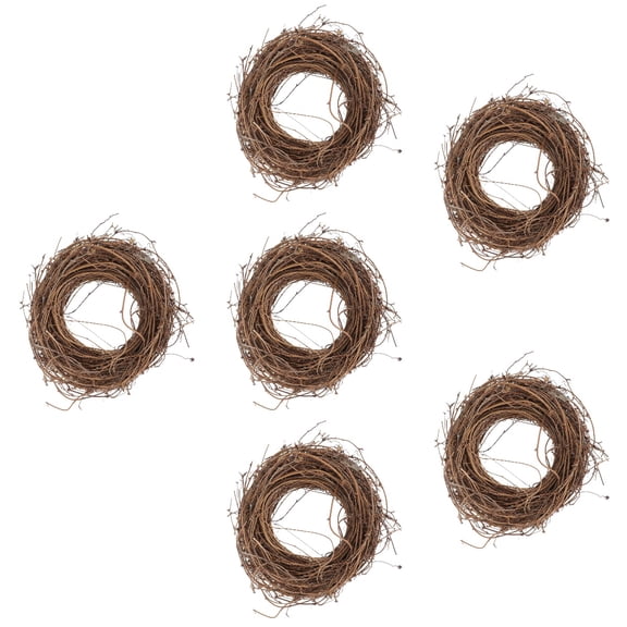 6 Pieces Decoration Smilax Glabra Rattan Natural Front Door Decorations