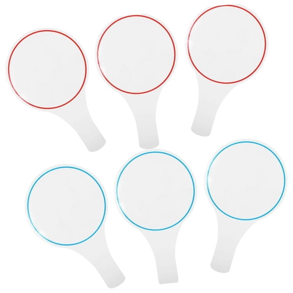 6 Pieces Dry Erase Board Reusable Whiteboard Handheld Scoreboard Foam Material for Classroom and Events