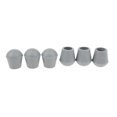 thumbnail image 1 of 6 Pieces Durable Rubber Tips Set For Foldable Triangle Cane Stool Folding Crutches Seat 3/4 inch Gray Black, 1 of 8